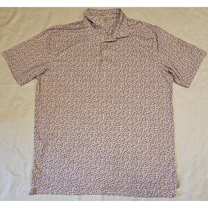 Peter Millar Golf Mens Polo Top Gun Maverick Aviation Jet DogTags Sunglasses Lg